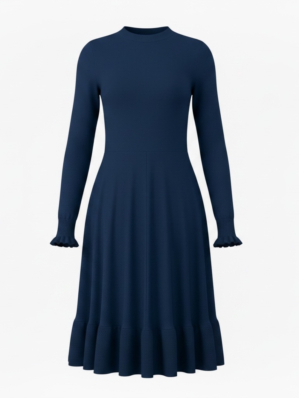 LOFT Deep Blue Knit Sweater Dress